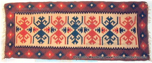 Peasant rug from Buzau ethnographic area