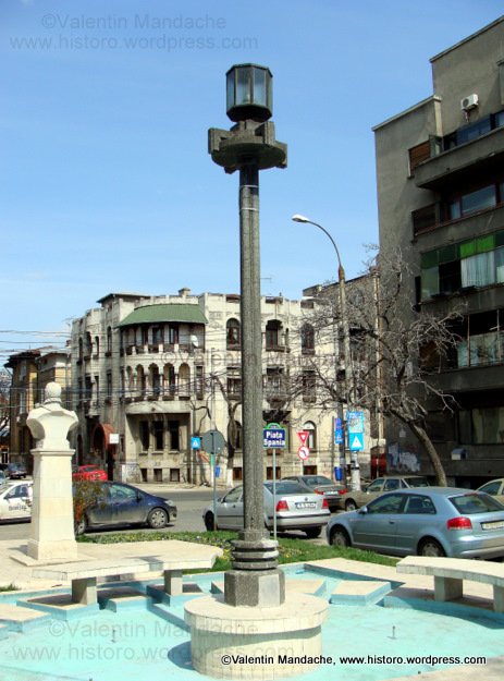 Art Deco style lampost, Bucharest