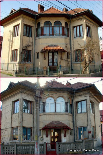 Identical symmetric houses in Campulung-Arges