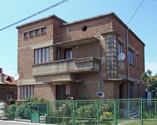 Never finished Art Deco house, Targoviste, southern Romania