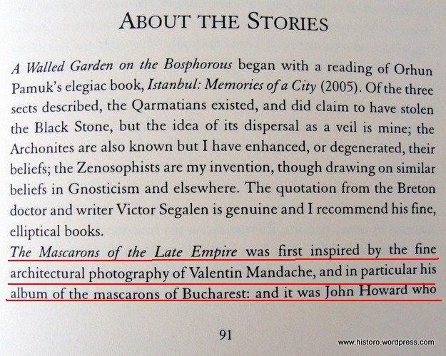 The Mascarons of the Later Empire, Mark Valentine