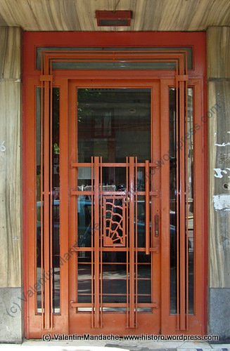 Art Deco style doorway, Bucharest