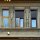 Inverted ziggurat motif Art Deco windows