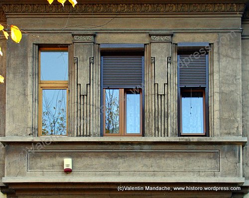 Art Deco style windows, Bucharest
