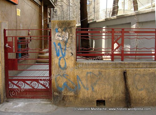Art Deco courtyard gate, Bucharest