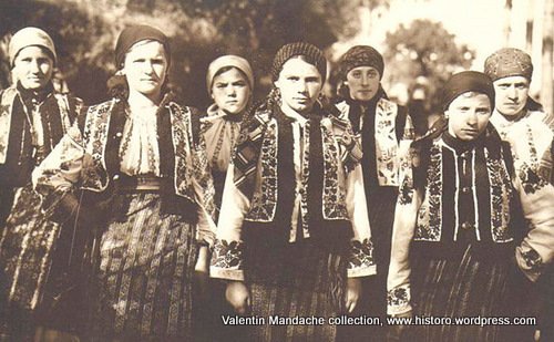 Romanian peasant women from the Bucovina region