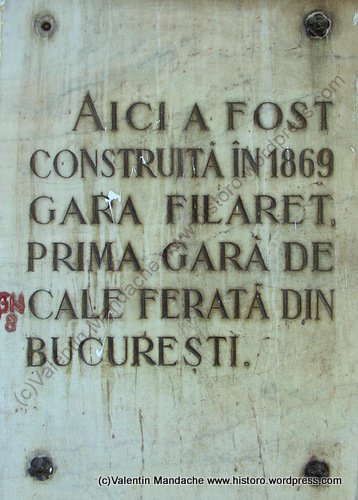 Filaret - the first train station of Bucharest