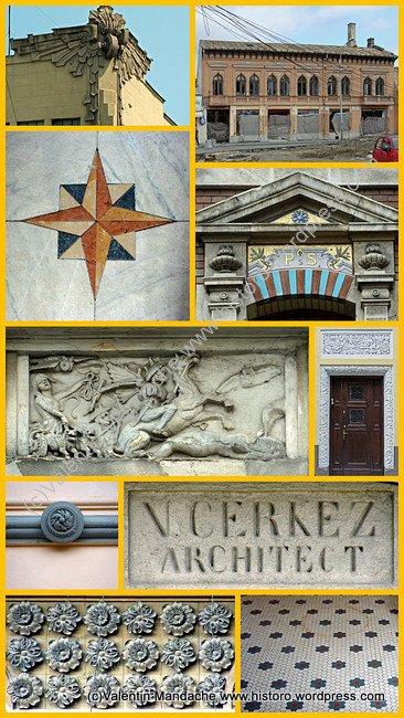 The historic architecture of Gara de Nord area of Bucharest