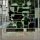 Wrought iron gate with cubist pattern