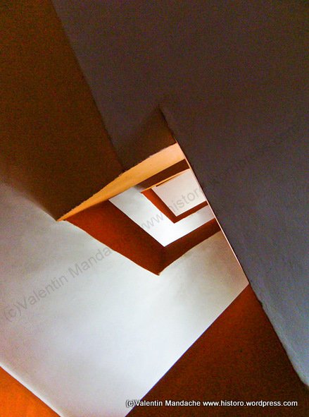Stairwell of a Bucharest Art Deco house