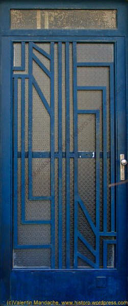 Art Deco style doorway, Bucharest