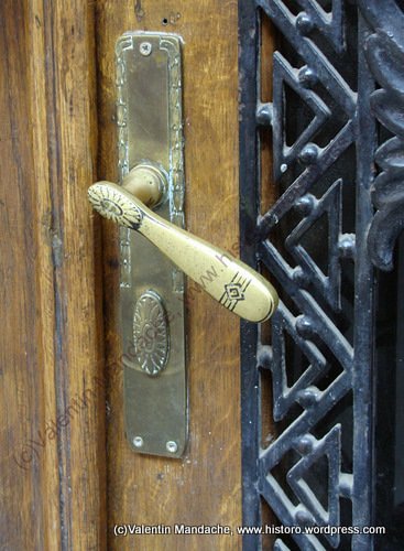 Art Deco style doorhandle, Bucharest