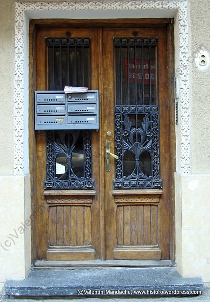 Art Deco style doorhandle, Bucharest