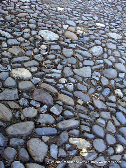 Old Bucharest pebble road