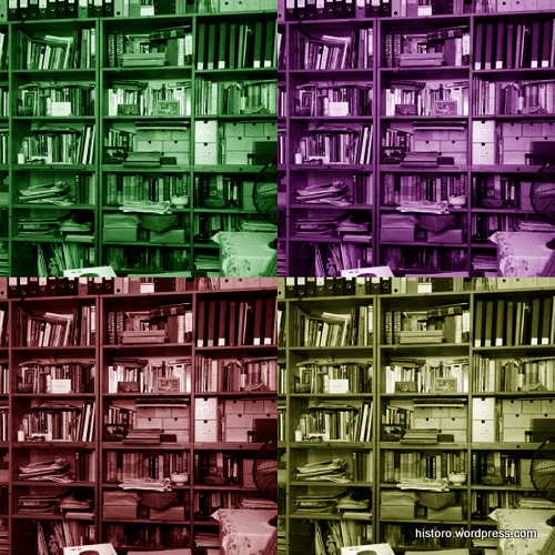 Moods of my workroom books at midnight