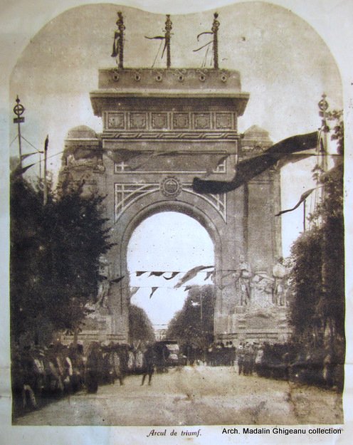 The old Arch of Triumph in Bucharest