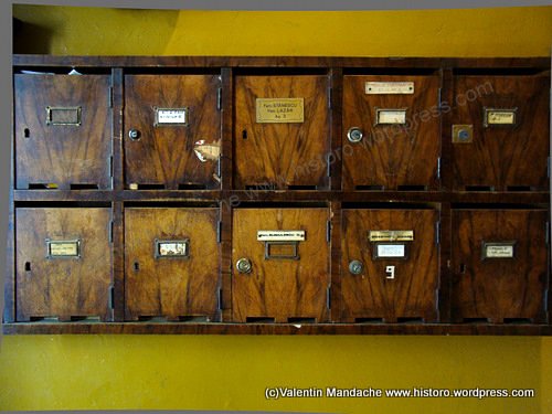 Art Deco letter boxes, Bucharest