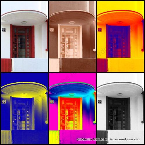 Art Deco style doorway, Bucharest