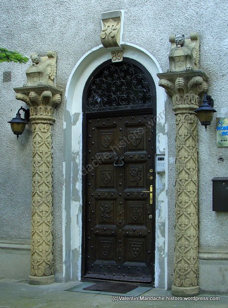 Fairytale castle style doorway, Bucharest