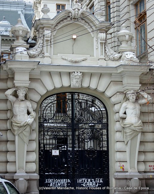 Atlantes and caryatides of Bucharest