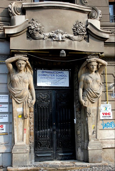 Atlantes and caryatides of Bucharest