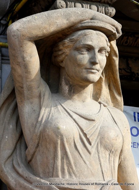 Atlantes and caryatides of Bucharest