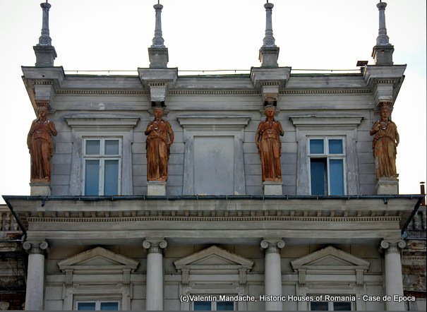 Atlantes and caryatides of Bucharest