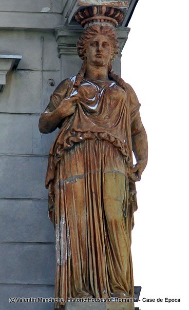 Atlantes and caryatides of Bucharest