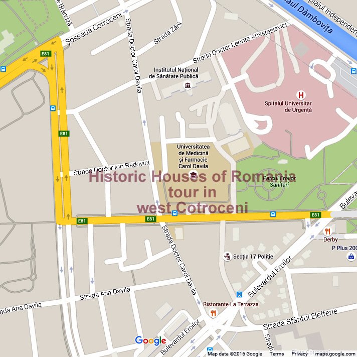Cotroceni West - map
